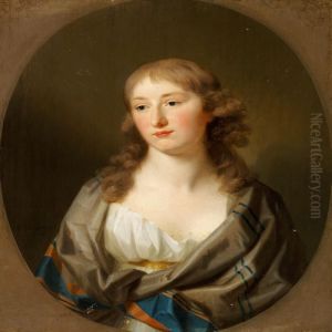 Portrait Of A Young Woman by Johann Friedrich August Tischbein