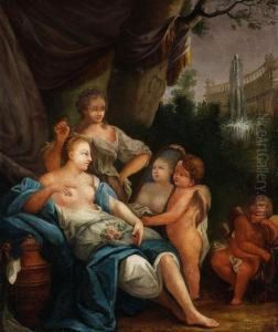Umkreis - Venus Und Amor by Johann Heinrich Ii Tischbein