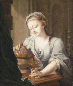 Artemisia Of Caria With The Ashes Of Her Husband, Prince Mausolus by Johann Heinrich Ii Tischbein