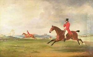 John 5th Duke of Rutland General Lord Charles Manners and General Lord Robert Manners Hunting by John Snr Ferneley