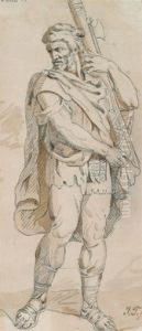 Studie Eines Romischen Soldaten by Johann Heinrich Wilhelm Tischbein I