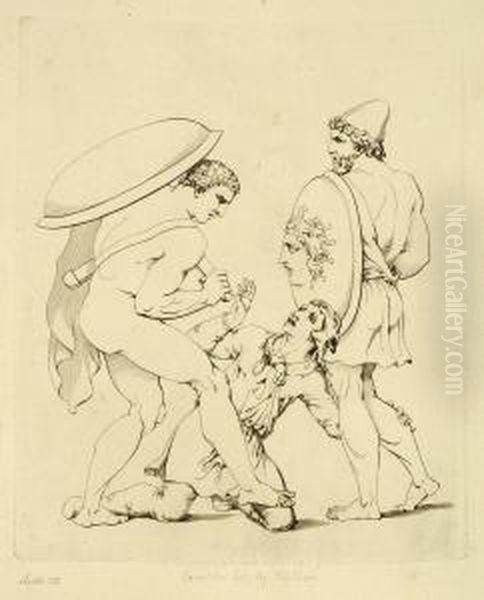 Homer Nach Antiken Gezeichnet - view 1