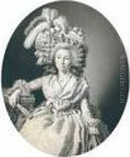 Portrait De Jeune Femme A L'eventail - view 1