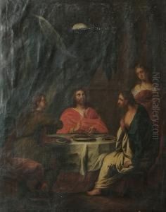 The Supper At Emmaus by Johann Heinrich Wilhelm Tischbein I