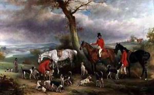 Thomas Wilkinson MFH with the Hurworth Foxhounds by John Snr Ferneley