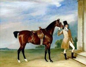 Miss Villebois Bay Hunter held by a Groom