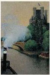 Paris, Le Pont Royal, Circa 1915-1920 by Felix Elie Tobeen