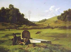 I penitenti nella campagna romana (Penitents in the Roman Countryside) by Jean-Paul Flandrin