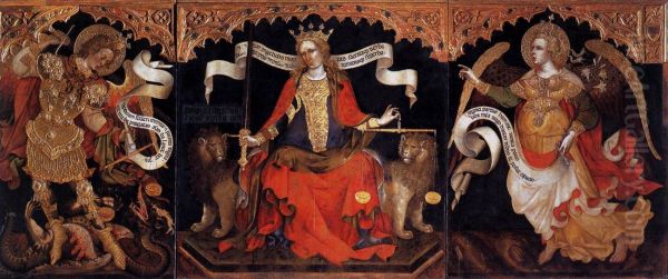 Justice between the Archangels Michael and Gabriel - view 1