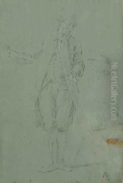 Portrait Of A Standing Gentleman, M. Debornis - view 1