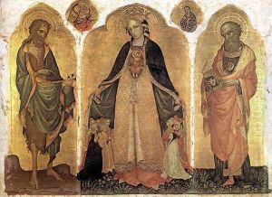 Triptych of the Madonna della Misericordia by Jacobello Del Fiore