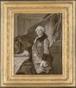 Abel-francois Poisson De Vandieres, Marquis De Marigny And Menars by Louis Tocque
