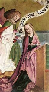 The Annunciation c. 1495 by Rueland the Elder Frueauf