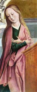 The Annunciation (detail) c.1495 by Rueland the Elder Frueauf