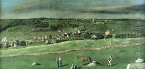 A Morning View of Blue Hill Village by Jonathan Fisher
