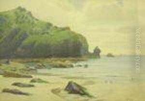 Rock-bound Cornishcoast by Ralph Todd