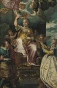 A Personification Of 'venezia' by Lodovico Pozzoserrato (see Toeput, Lodewijk)