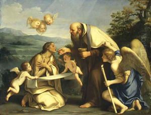 The Last Communion of Saint Mary of Egypt 1680 by Marcantonio Franceschini)