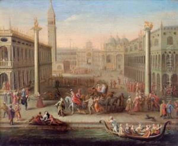 Seguace Del Xviii Secolo Carnevale A Venezia - view 1
