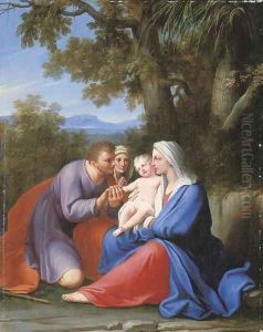 The Holy Family with Saint Anne by Marcantonio Franceschini)