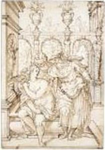 Susannah And The Elders by Lodovico Pozzoserrato (see Toeput, Lodewijk)