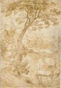 Mountainous River Landscape by Lodovico Pozzoserrato (see Toeput, Lodewijk)