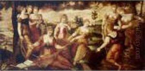 The Nine Muses by Lodovico Pozzoserrato (see Toeput, Lodewijk)