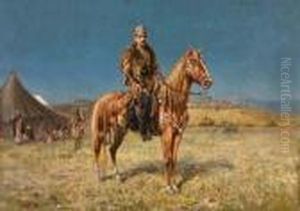Ritratto Di Cavaliere In Africa Settentrionale by Edoardo Tofano