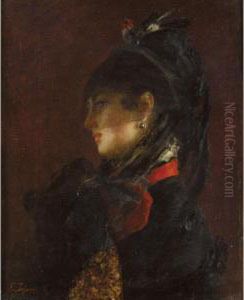 Portrait Of A Lady by Edoardo Tofano