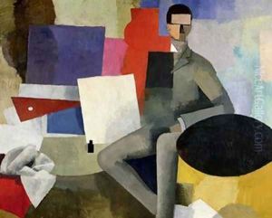 The Seated Man or The Architect by Roger de La Fresnaye