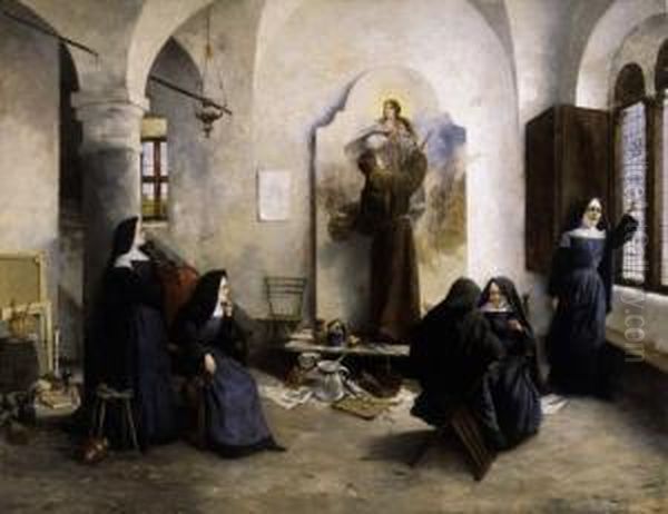 Monk Painting - view 1