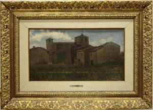 Vista De Pueblo by Aurelio Tolosa Y Alsina