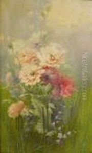Bodegon Flores by Aurelio Tolosa Y Alsina