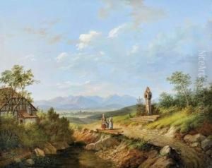 Promenade Au Pied Des Montagnes by Matthias Rudolf Toma