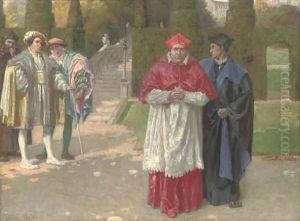 Thomas Cromwell and Cardinal Wolsey by Innes Fripp