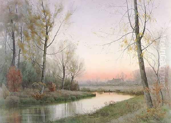 Evening Along the River - view 1