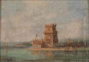 Tomasini Vista Da Torre De Belem by Luis Ascensio Tomasini