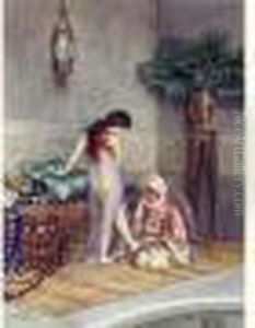 Esclave Enfilant Sa Babouche by Casimiro Tomba Aldini