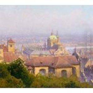 View Of Prague by Heinrich Tomec