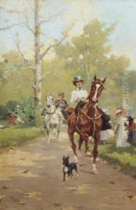 Passeggiata A Cavallo Nel Parco