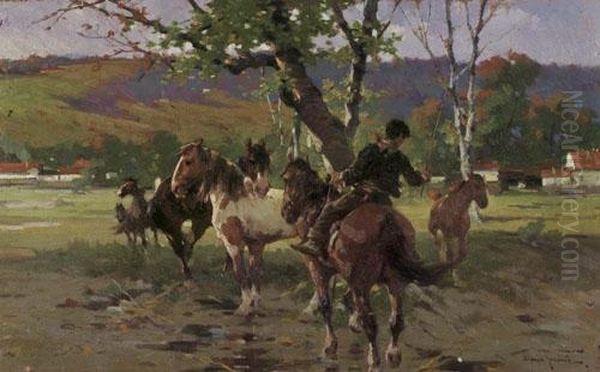 Horse Under A Tree. - view 1