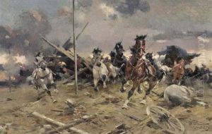 Battle On Horseback 1917.