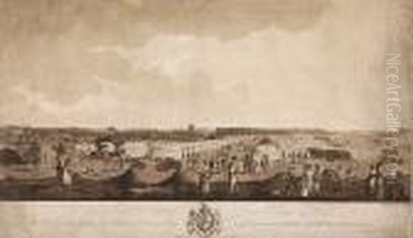 An Encampment At Fornham Near St Edmunds Bury - view 1