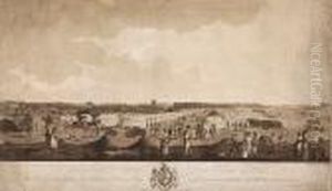 An Encampment At Fornham Near St Edmunds Bury by Peltro William Tomkins
