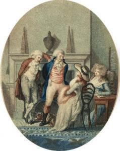 An English Fireside by Peltro William Tomkins