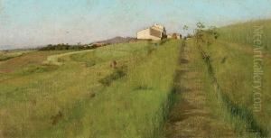 Paesaggio Con Casolare by Adolfo Tommasi