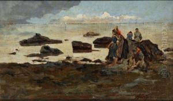Spiaggia Con Figure - view 1