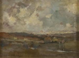 Paesaggio Con Veduta Di Firenze