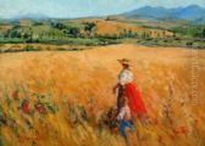 A Passeggio Nei Campi by Adolfo Tommasi