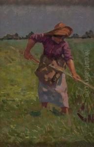 La Falciatrice by Angiolo Tommasi